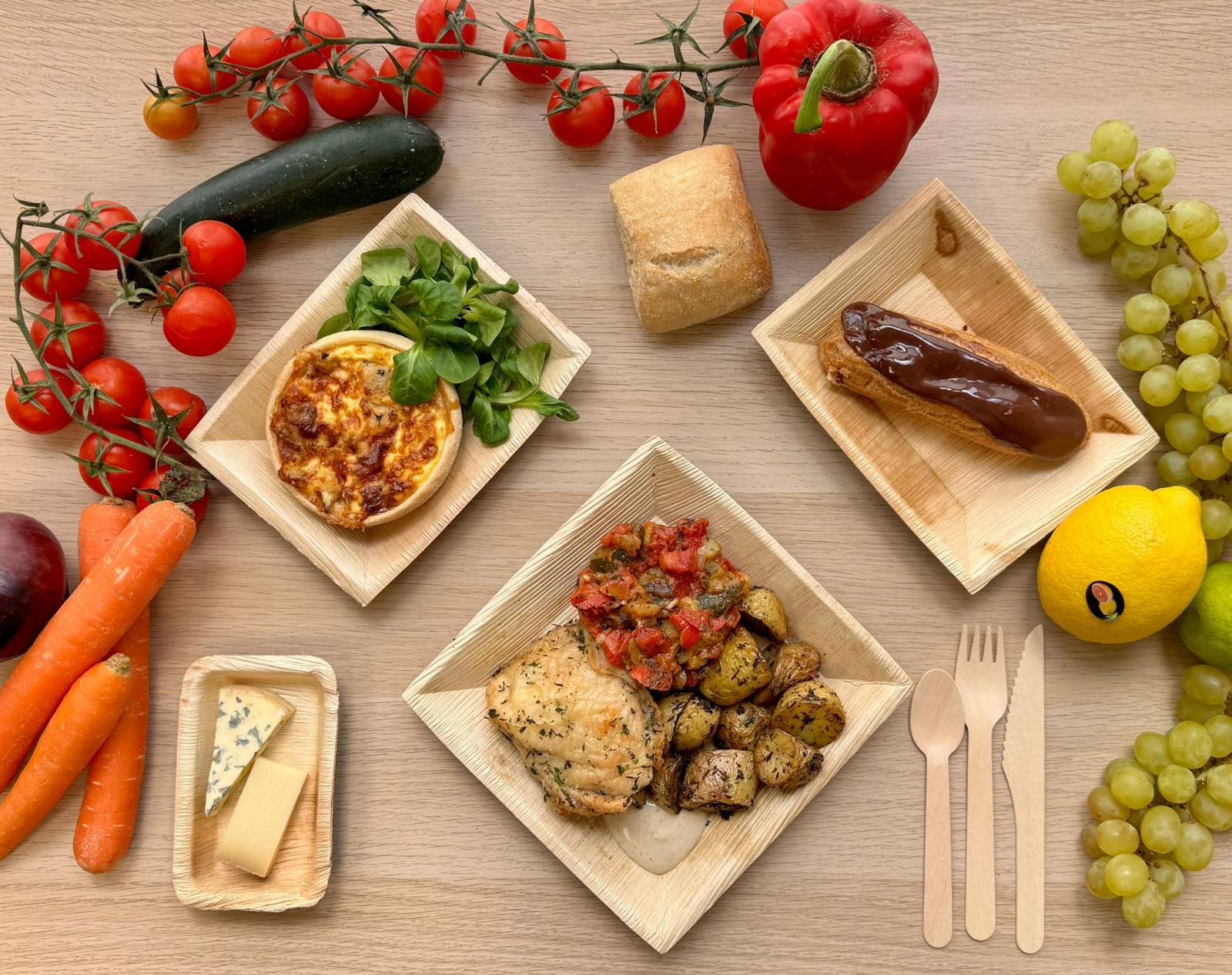 Notre plateau repas Paul en livraison sur marseille et les alentours 