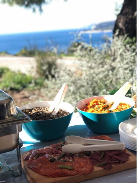 Buffet cantine pour catering traiteur Bouches du rhone