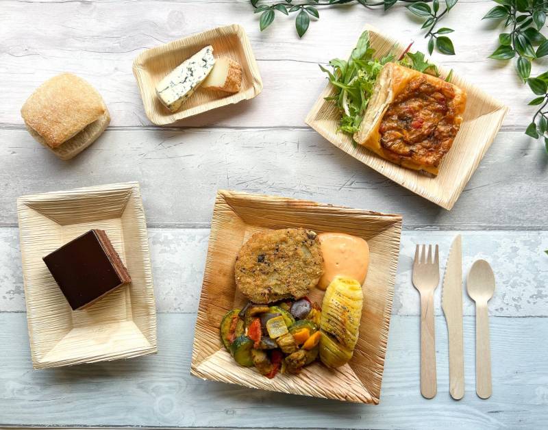 plateau repas végétarien en livraison sur aubagne et marseille traiteur côté sud events