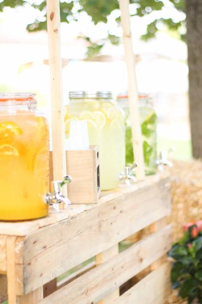 fontaine à boisson rafraichissement panier à salade citronnade orangeade