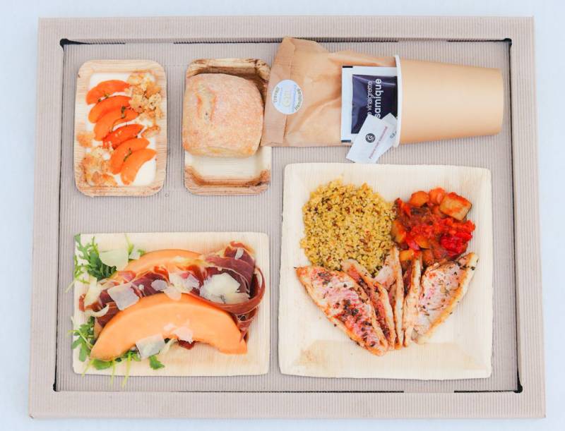 plateau repas livré concert restauration artistes traiteur panier à salade